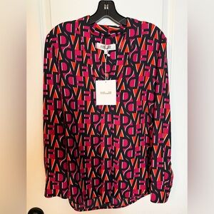 NWT Diane Von Furstenberg Sanorah Top
